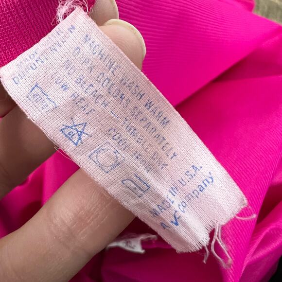 Vintage Vainly Fair Hot Pink V-Neck Sleeveless Nightgown Slip XL Made in the USA - Picture 3 of 12